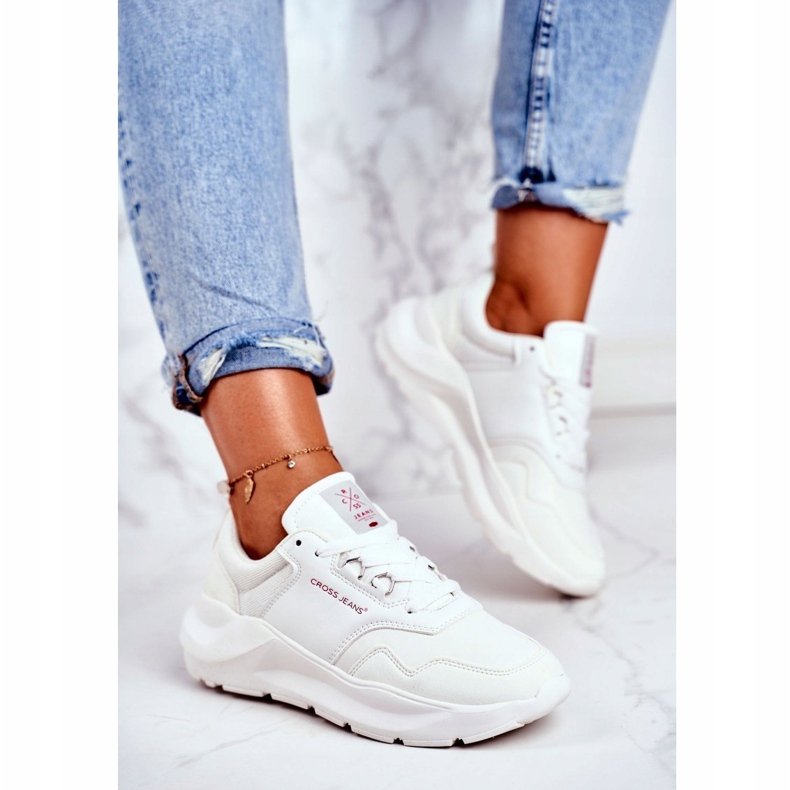 Scarpe Sportive da Donna Sneakers Cross Jeans Bianche GG2R4042C bianca 1
