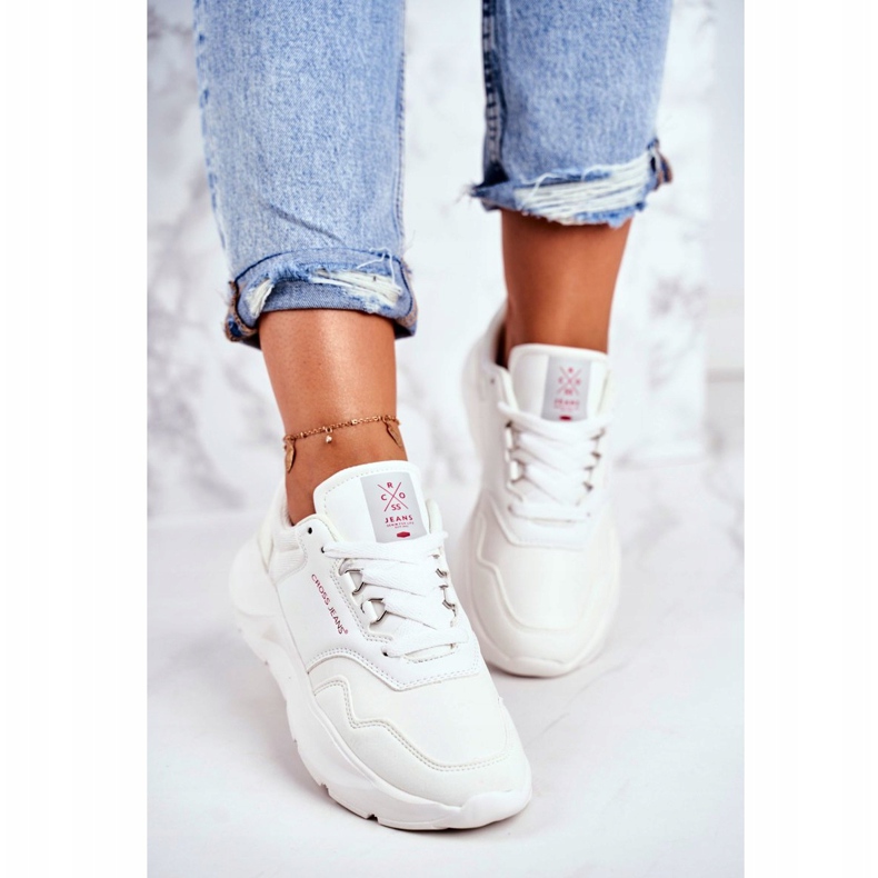 Scarpe Sportive da Donna Sneakers Cross Jeans Bianche GG2R4042C bianco 2