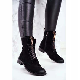 Stivali da donna Nicole Pelle nabuk Nero 2593 1