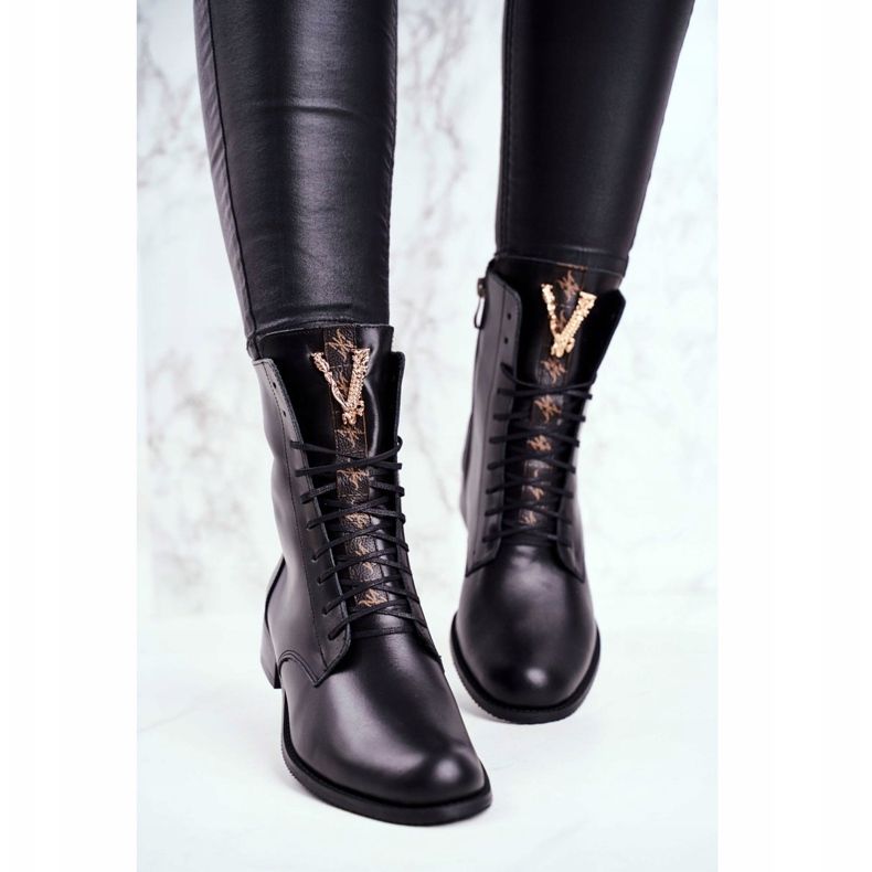 Stivali Donna Nicole Pelle Nero 2593 2