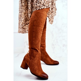 Vinceza Stivali Donna Con Tacco Camoscio Cammello Torgos marrone 2
