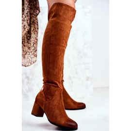 Vinceza Stivali Donna Con Tacco Camoscio Cammello Torgos marrone 1