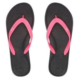 Under Armour Atlantic Dune W 1252540-006 pantofole nero rosa 1