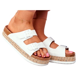 Pantofole Donna Big Star Bianche FF274665 bianco multicolore 3