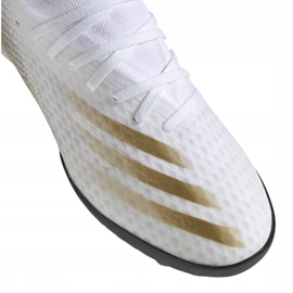 Scarpe da calcio Adidas X Ghosted.3 Tf M EG8199 nero, bianco, oro bianco 2