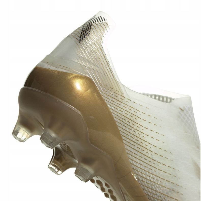 Scarpe da calcio Adidas X Ghosted + Ag M FW9562 nero, bianco, oro bianca 1