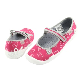 Scarpe per bambini Befado 114Y310 rosa d'argento grigio 4