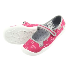 Scarpe per bambini Befado 114Y310 rosa d'argento grigio 5
