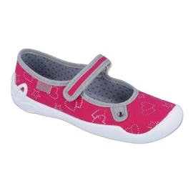 Scarpe per bambini Befado 114Y310 rosa argento grigio 1
