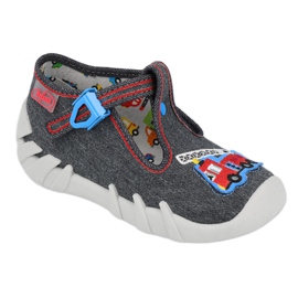 Scarpe per bambini Befado 110P384 rosso blu grigio 1