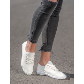 SHELOVET Sneakers Leggere Con Ecopelle bianco 2
