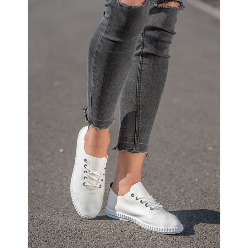 SHELOVET Sneakers Leggere Con Ecopelle bianco 1