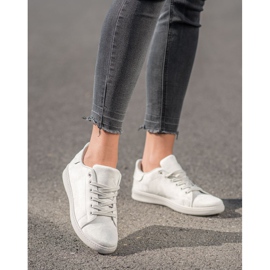 SHELOVET Sneakers in pelle scamosciata grigie grigio 4