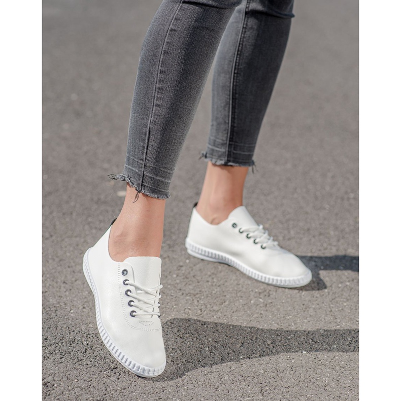 SHELOVET Sneakers Leggere Con Ecopelle bianco 1