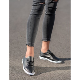 SHELOVET Sneakers Nere Con Ecopelle nero 1