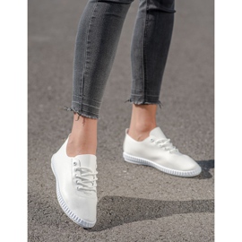 SHELOVET Sneakers Bianche Con Ecopelle bianca 1