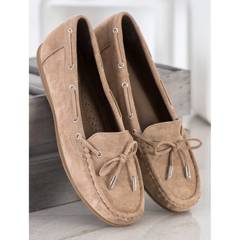 SHELOVET Mocassini casual beige 2