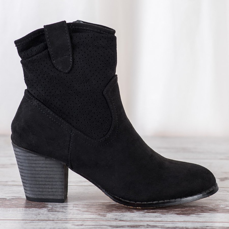 Bestelle Stivali da cowboy classici traforati nero 2