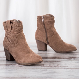 Bestelle Stivali da cowboy classici traforati beige 1