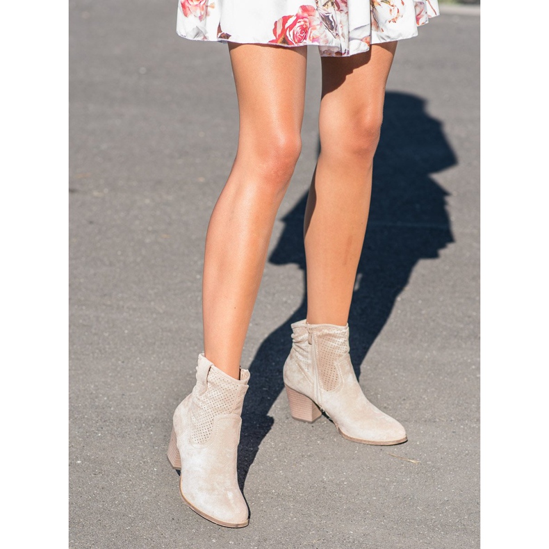 Bestelle Stivali da cowboy classici traforati beige 1