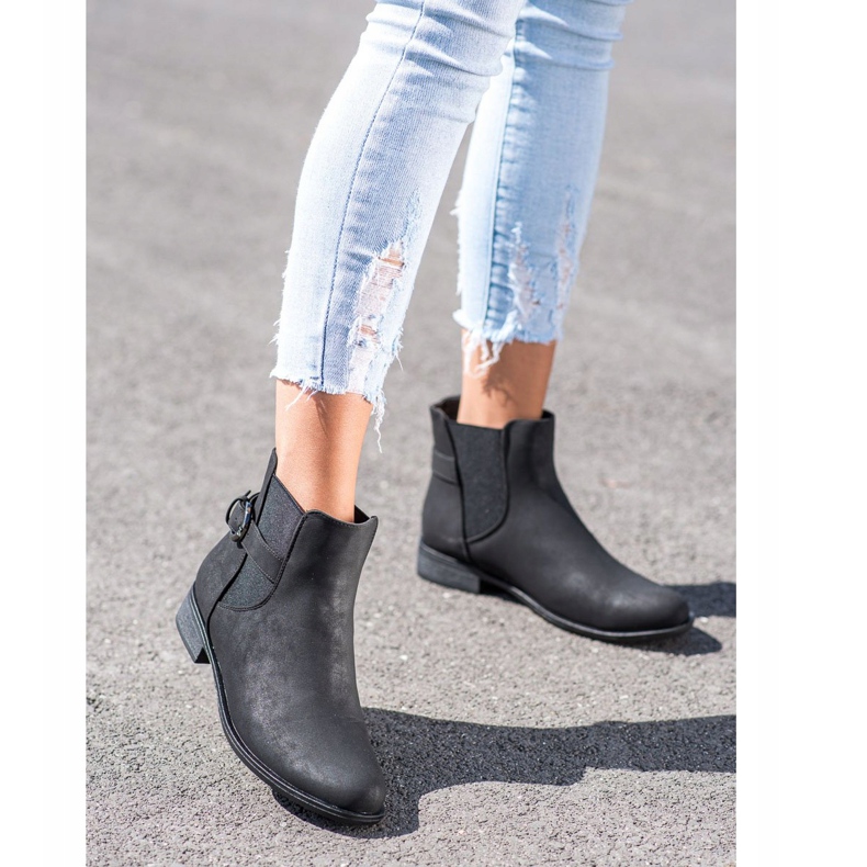 Goodin Stivaletti Slip-on Con Fibbia nero 2