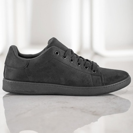 SHELOVET Sneakers in pelle scamosciata nera nero 1