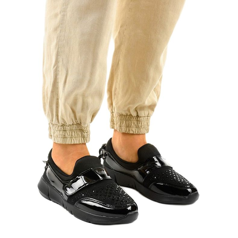 Scarpe sportive slip-on B120 nere nero 1