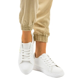 Sneakers bianche classiche BK929-19 bianco argento 1