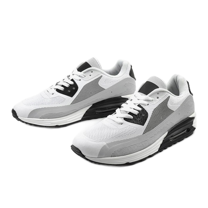 Scarpe sportive da uomo bianche 1503 bianca 2