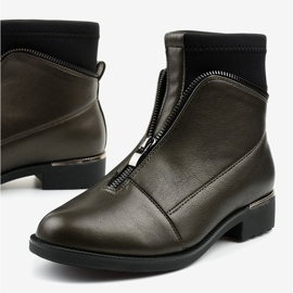 Stivali marroni da donna con lettere Tyrell marrone 1