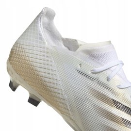 Scarpe da calcio Adidas X Ghosted.1 Fg Jr EG8181 nero, bianco, oro bianca 2