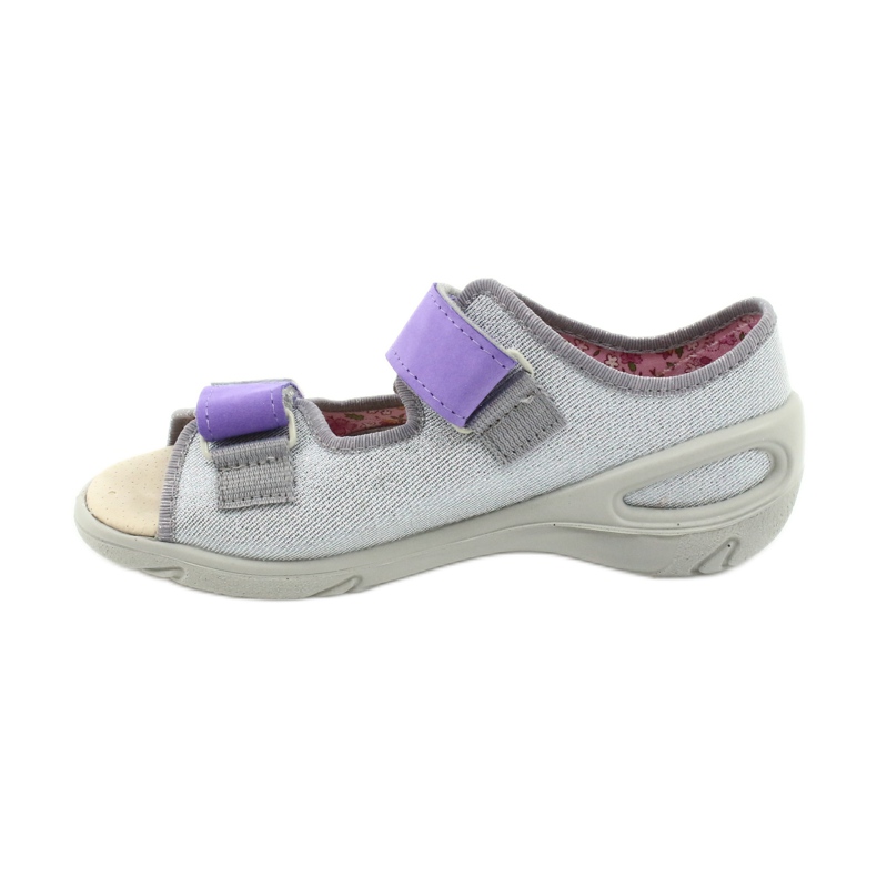 Scarpe per bambini Befado 065X144 viola argento grigio 2