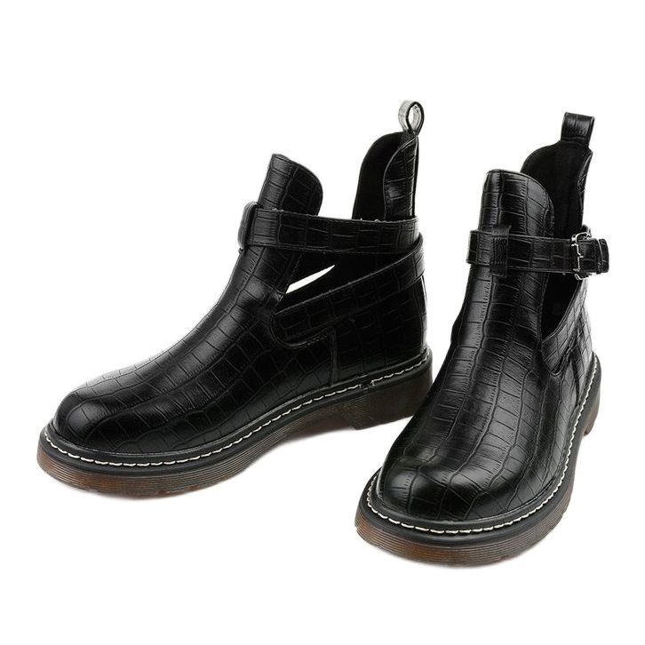 Stivali neri con fibbia Nilld nero 2