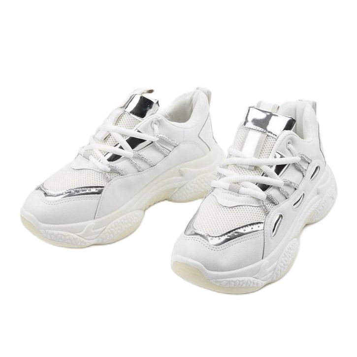 Sneakers sportive bianche più lunghe bianca 2