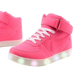Sabana sneakers alte rosa luminescenti 2