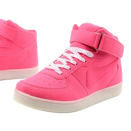 Sabana sneakers alte rosa luminescenti 1