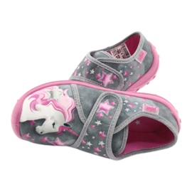 Scarpe per bambini Befado 560X117 rosa argento grigio 4
