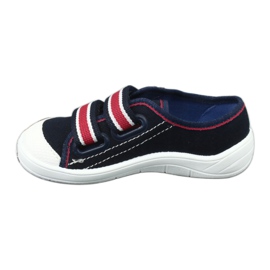 Pantofole bambino Befado 672x058 bianco rosso blu navy 3