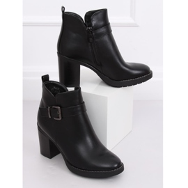Stivali neri con tacco largo BM-9078 Nero 2