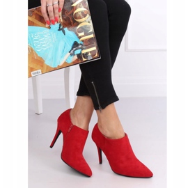 Scarpe scamosciate rosse su tacco a spillo TX-1850 Red rosso 1