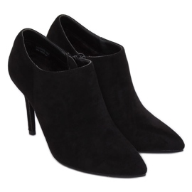 Scarpe scamosciate nere su tacco a spillo TX-1850 Black nero 1