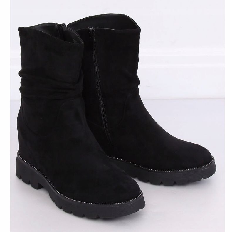 Stivali neri con zeppa nascosta 7978-KA Black nero 1