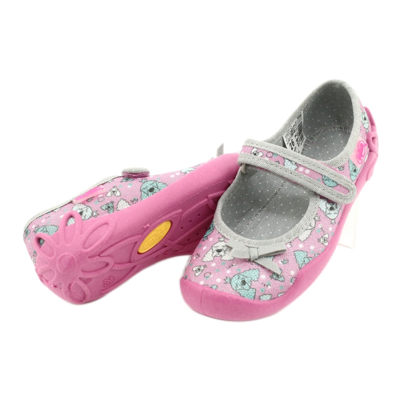 Scarpe per bambini Befado 114X413 rosa argento grigio 4