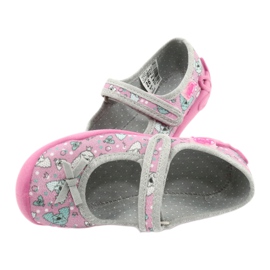 Scarpe per bambini Befado 114X413 rosa d'argento grigio 5