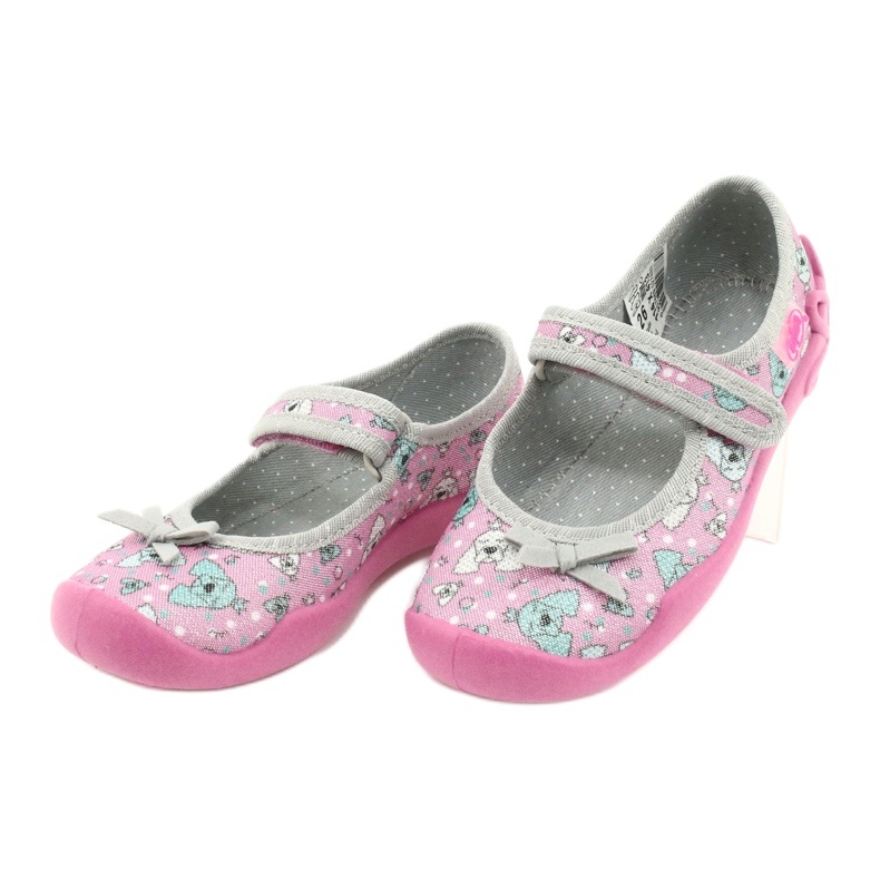 Scarpe per bambini Befado 114X413 rosa d'argento grigio 3