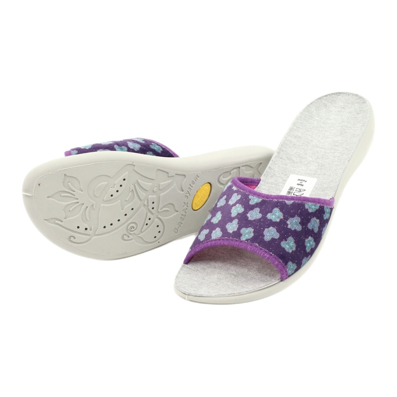 Scarpe da donna Befado pu 300D042 viola blu grigio 4