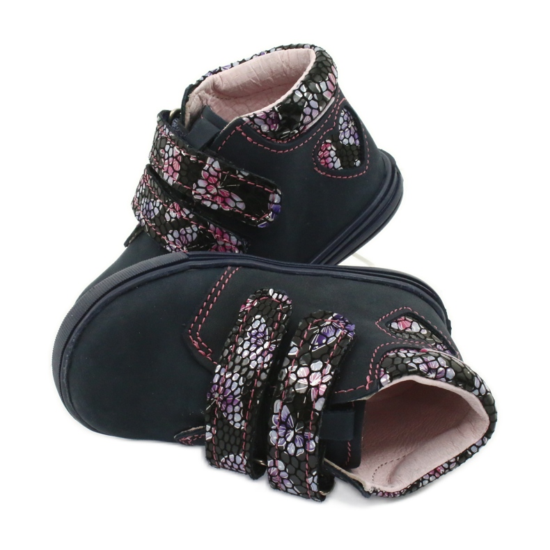 Stivali velcro farfalla Mazurek 341 blu navy 4