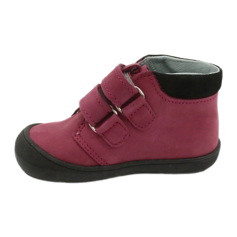 Scarpe velcro cuore Mazurek 1341 bordeaux/nero rosso 1