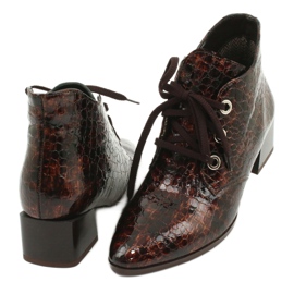 Gamis Stivali in pitone laccato 4055 marrone 3