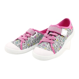 Scarpe per bambini Befado 251X158 rosa d'argento grigio multicolore 2